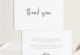 Thank You Card Wedding Template Printable Thank You Card Wedding Thank You Cards Instant
