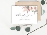 Thank You Card Wedding Template Thank You Cards Template Wedding Inserts 100 Editable Text