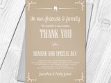 Thank You Card Wedding Wording Premium Personalised Wedding Thank You Cards Wedding Guest
