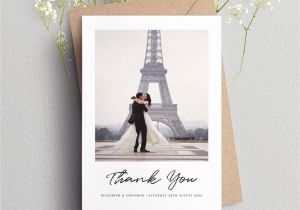 Thank You Card Wedding Wording Wedding Thank You Cards Wedding Thank You Cards with Photo