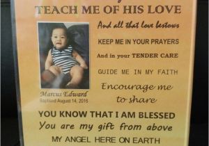 Thank You Card with Photo Thank You Message for Godparents with Images God Parents