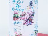 Thank You Cards Card Factory 70th Birthday Card Sister Deck Chair