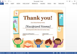 Thank You Certificate Templates for Word Best Certificate Templates for Word
