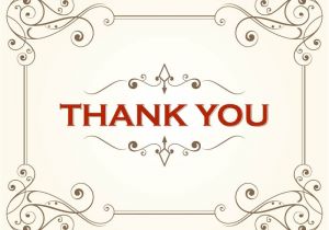 Thank You Certificate Templates for Word Thank You Card Template 123freevectors
