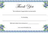 Thank You Certificate Templates for Word Thank You Certificate Template Microsoft Word Templates