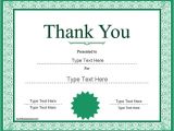 Thank You Certificate Templates for Word Thank You Certificate Template Word Templates Data