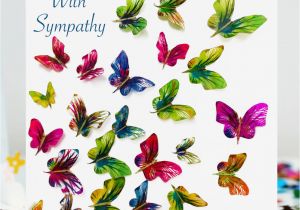 Thank You Email for Sympathy Card butterfly with Sympathy Card Premium butterfly Range