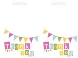 Thank You Flyer Template Free Free Printable Thank You Cards Bake Sale Flyers Free