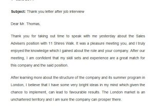 Thank You for Applying Email Template 8 Thank You Email Template after Interview Doc Pdf