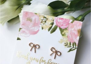 Thank You for Being My Bridesmaid Card Bridesmaid Thank You Gifts Bridesmaid Earrings Gift Rose Gold Bridemaid Earrings Gift for Bridesmaids Thank You for Being My Bridesmaid Gift