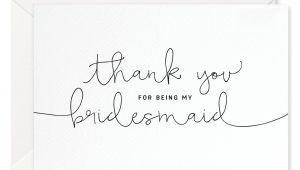 Thank You for Being My Bridesmaid Card Thank You for Being My Bridesmaid Card Wedding Supplies