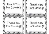 Thank You for Coming Card Free Printable Tags Thank You Cards Free Printable Tags
