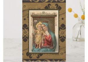 Thank You for Mass Card Our Lady Of Mount Carmel Mass Offering Memorial Card