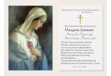 Thank You for Mass Card Virgin Mary Catholic Funeral Memorial Holy Card Zazzle