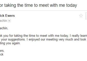 Thank You for Meeting with Me Email Template How to Write A Great Follow Up Email after A Meeting