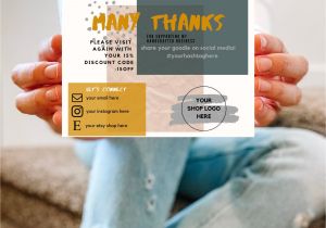Thank You for Shopping with Us Card Business Growth Thank You Card Customer Appreciation Cards