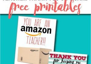 Thank You for the Thank You Card Free Teacher Gift Card Printable Thank You Card Idea Need
