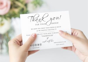 Thank You for Your Purchase Card 384 Best event Invitation Business Template On Etsy Images