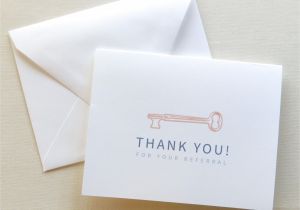 Thank You for Your Referral Card Real Estate Agent Thank You Card Thank You for Your