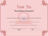 Thank You Gift Certificate Template 10 Best Images Of Thank You Donation Certificate Templates