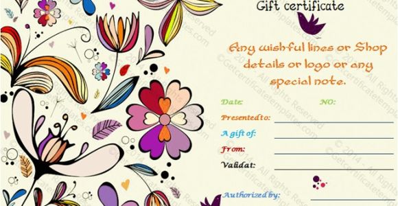 Thank You Gift Certificate Template Special Thank You Gift Certificate Template