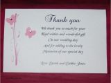 Thank You Gift Certificate Template Wedding Invitation Elegant Wording for Wedding