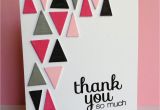 Thank You Handmade Card Design Triangle Filled Thanks Tarjetas De Cumpleaa Os Hechas A