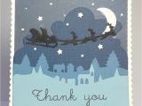 Thank You In A Christmas Card Dies R Us Quick Christmas Thank You Cards