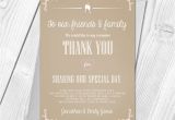 Thank You In Wedding Card Premium Personalised Wedding Thank You Cards Wedding Guest