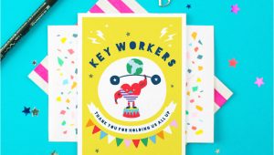 Thank You Key Worker Card Key Workers Thank You Greeting Card
