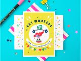 Thank You Letter for Birthday Card Key Workers Thank You Greeting Card