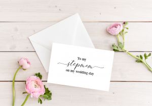 Thank You Maid Of Honour Card to My Stepmom On My Wedding Day Stepmom Wedding Card Stepmom Card Gift for Stepmom Second Mom Step Mom Step Parent Wedding Day Cards
