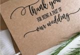 Thank You Maid Of Honour Card Wedding Party Thank You Card Wedding Party Gifts Wedding