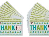 Thank You Message for Gift Card Amazon Com 15 Gift Cards Pack Of 20 Thank You Card Design