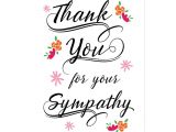 Thank You Message for Sympathy Card Thank You for the Sympathy Postcard Zazzle Com Sympathy