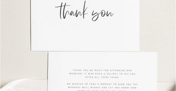 Thank You Message Wedding Card Printable Thank You Card Wedding Thank You Cards Instant