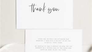 Thank You Note Card Template Printable Thank You Card Wedding Thank You Cards Instant