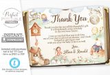 Thank You Note for Birthday Card Nursery Rhyme Baby Shower Thank You Card Mother Goose Thank