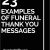 Thank You Note for Mass Card 25 Examples Of Funeral Thank You Messages Thank You