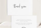 Thank You On A Card Printable Thank You Card Wedding Thank You Cards Instant