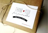 Thank You On Business Card Artsy Thank You for Your order Cards Custom by totallydesign