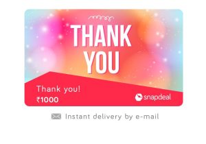 Thank You On Gift Card Snapdeal Thank You E Gift Card