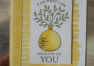Thank You Pop Up Card I Am What I Am Card Stamp Set Showcase Sample Featuring the