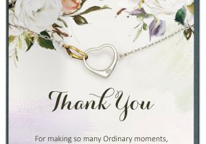 Thank You Quotes for A Gift Card Thank You Gift Appreciation Necklace Wedding Gifts for