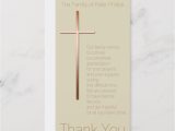 Thank You Reply for Sympathy Card Copper Cross Sympathy Thank You Choose Color Zazzle Com