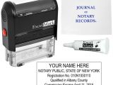 Thank You Stamps for Card Making Excelmark Self Inking Notary Stamp Kit New York Amazon In
