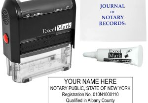 Thank You Stamps for Card Making Excelmark Self Inking Notary Stamp Kit New York Amazon In