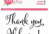 Thank You Stamps for Card Making Mudra Stamps Thank You 3 X2 Clear Art Craft Photo Polymer Stamp Set for Diy Greeting Card Making Scrapbooking Papercraft Colouring