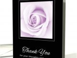 Thank You Sympathy Card Sayings Purple Rose Thank You for Your thoughts and Prayers Sympathy