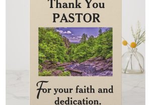 Thank You Verse for Card Pastor S Appreciation Thank You Card Zazzle Com Thank
